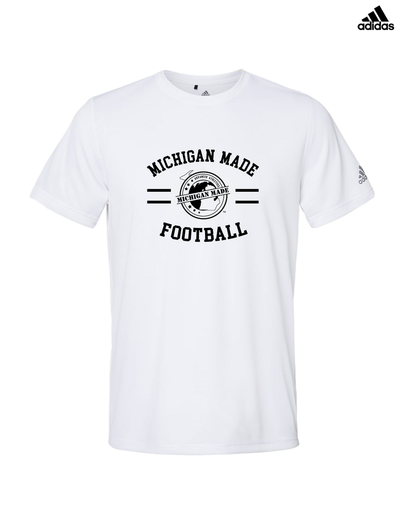 Michigan Made Advanced Athletics Football Curve - Adidas Men's Performance Shirt