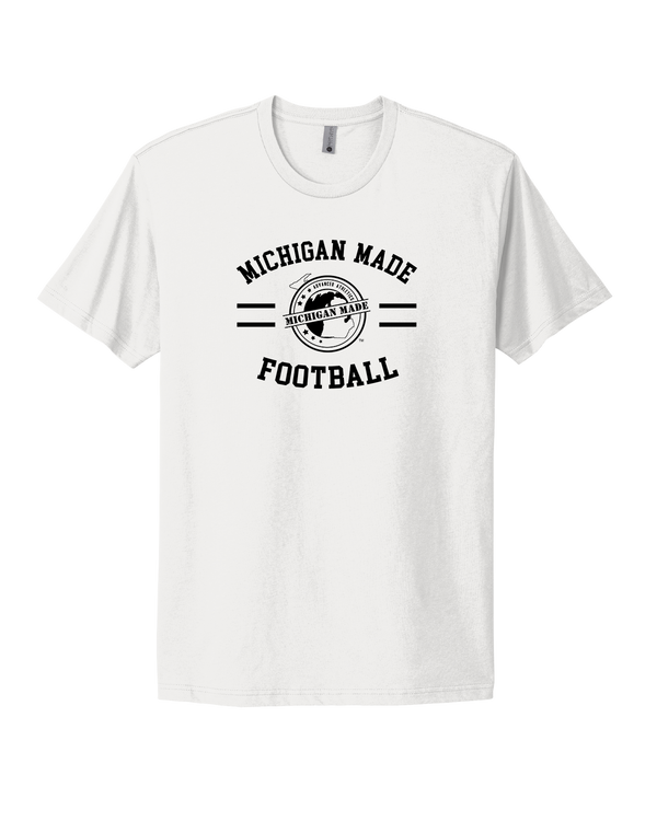 Michigan Made Advanced Athletics Football Curve - Select Cotton T-Shirt