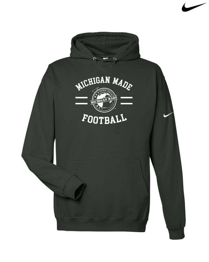 Michigan Made Advanced Athletics Football Curve - Nike Club Fleece Hoodie