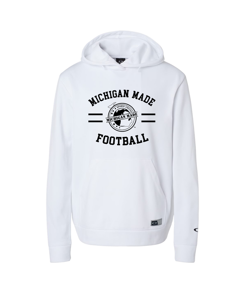 Michigan Made Advanced Athletics Football Curve - Oakley Hydrolix Hooded Sweatshirt