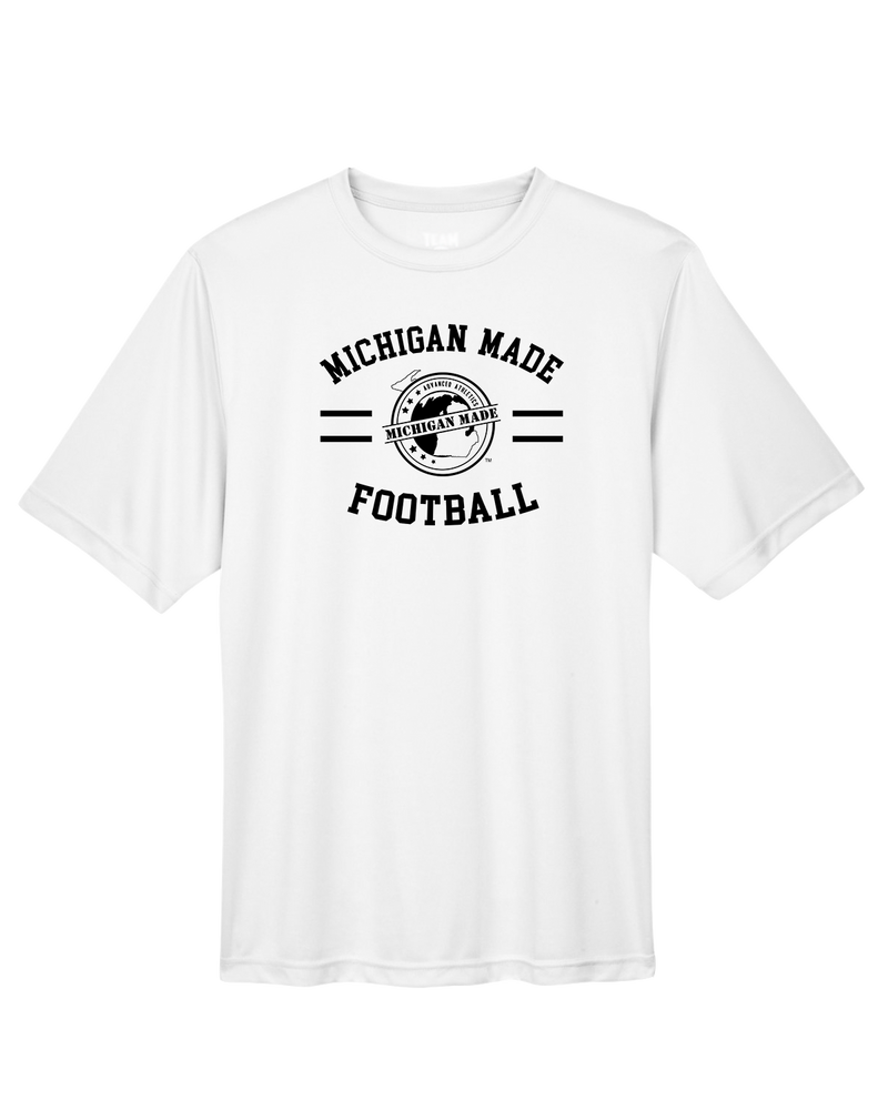 Michigan Made Advanced Athletics Football Curve - Performance T-Shirt