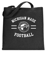 Michigan Made Advanced Athletics Football Curve - Tote Bag