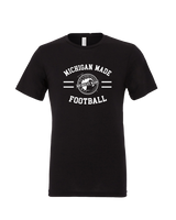 Michigan Made Advanced Athletics Football Curve - Mens Tri Blend Shirt