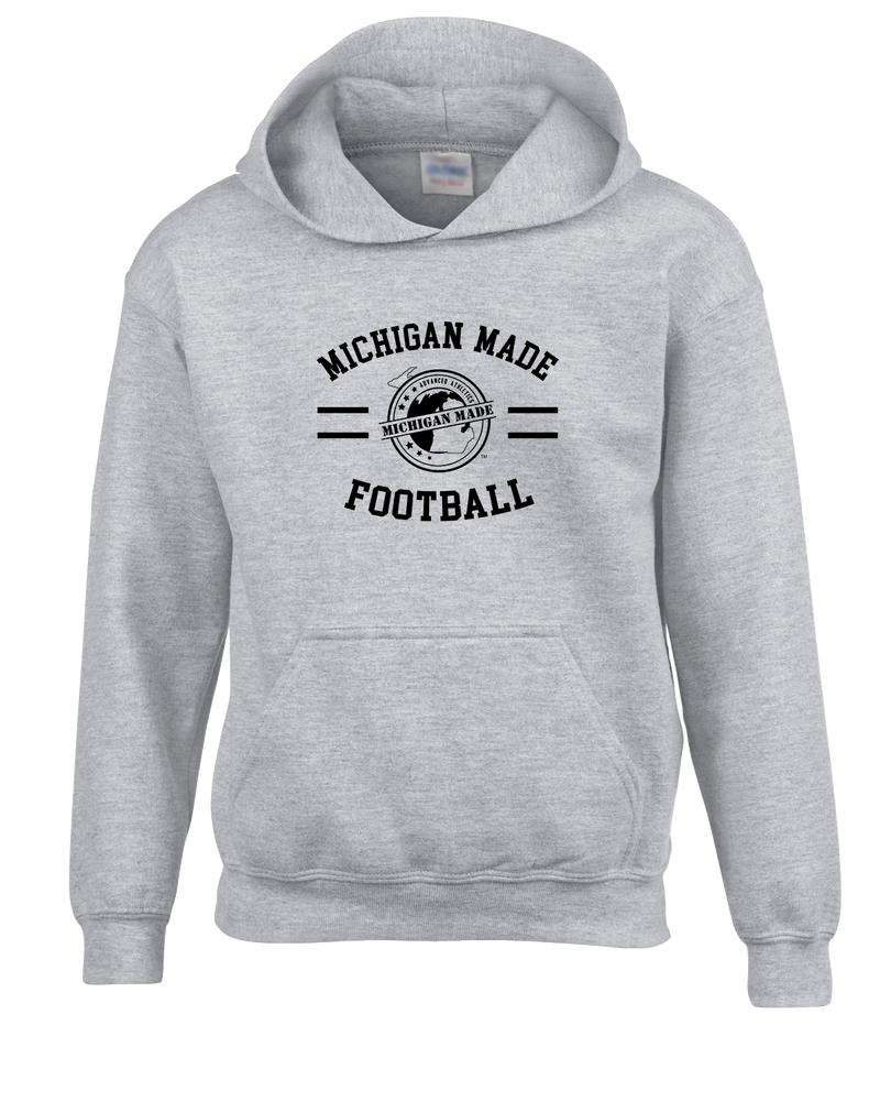 Michigan Made Advanced Athletics Football Curve - Cotton Hoodie