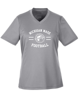 Michigan Made Advanced Athletics Football Curve - Womens Performance Shirt