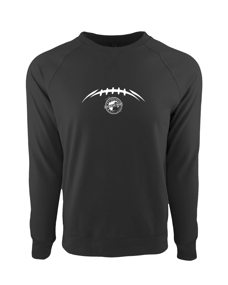 Michigan Made Advanced Athletics Football Laces - Crewneck Sweatshirt