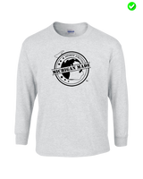 Michigan Made Advanced Athletics Football Logo - Mens Basic Cotton Long Sleeve