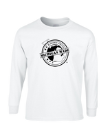 Michigan Made Advanced Athletics Football Logo - Mens Basic Cotton Long Sleeve