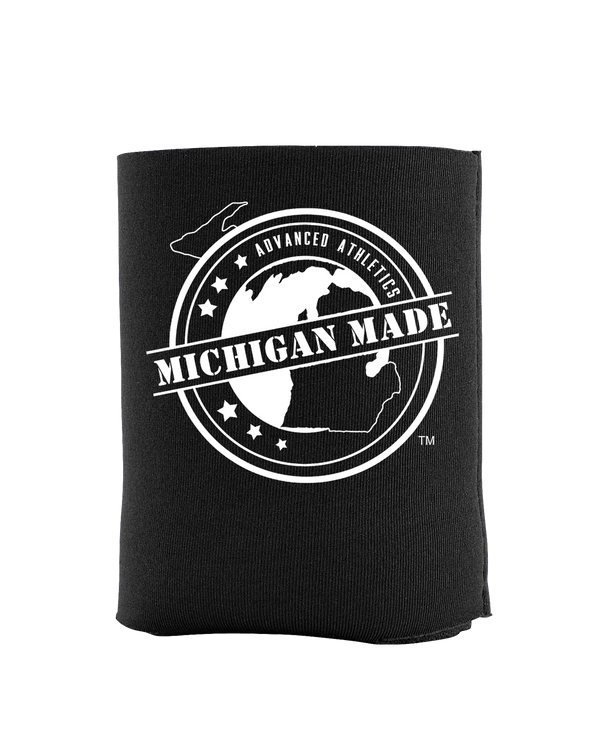 Michigan Made Advanced Athletics Football Logo - Koozie
