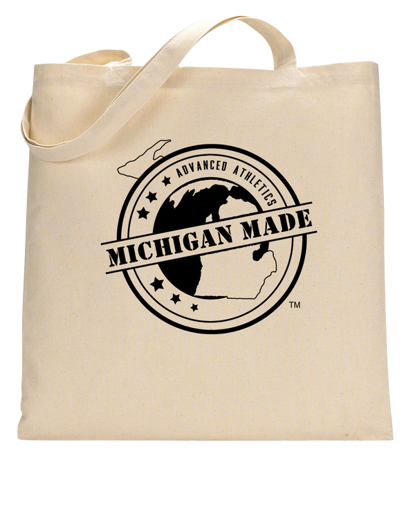 Michigan Made Advanced Athletics Football Logo - Tote Bag