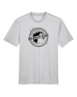 Michigan Made Advanced Athletics Football Logo - Youth Performance T-Shirt