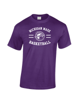 Michigan Made Advanced Athletics Basketball Curve - Basic Cotton T-Shirt