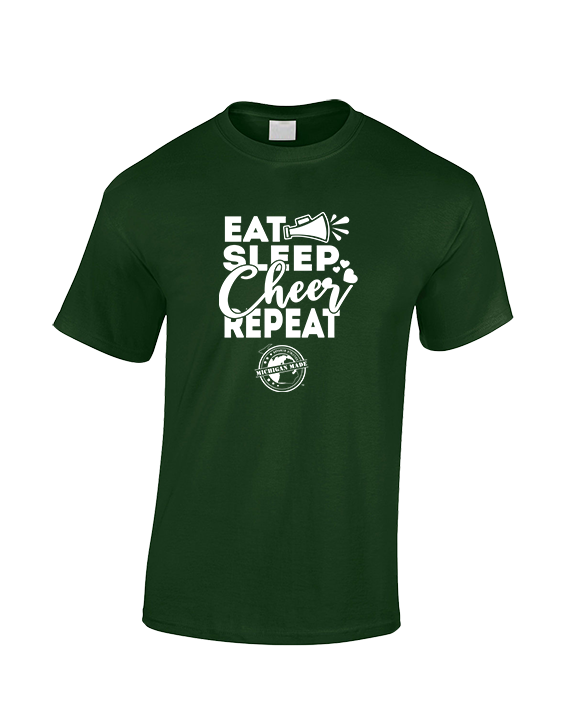 Michigan Made Advanced Athletics Cheer Eat Sleep Cheer - Basic Cotton T-Shirt
