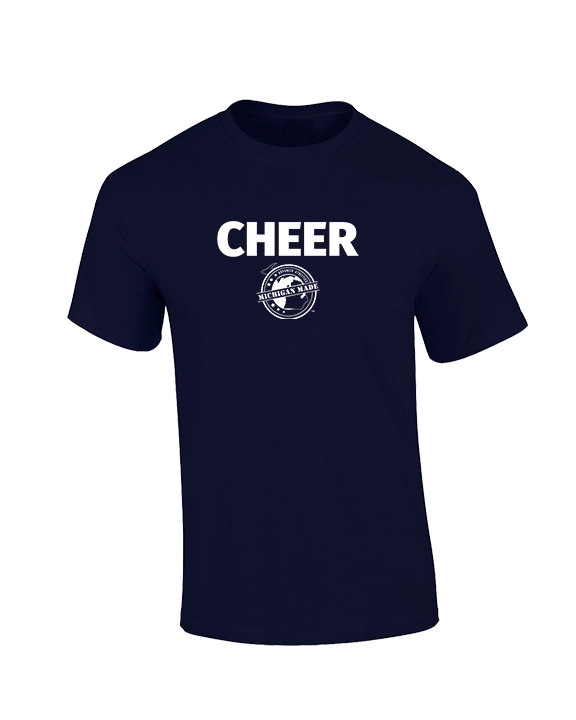 Michigan Made Advanced Athletics Logo Cheer - Basic Cotton T-Shirt