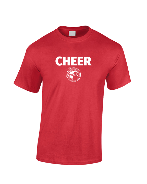 Michigan Made Advanced Athletics Logo Cheer - Basic Cotton T-Shirt