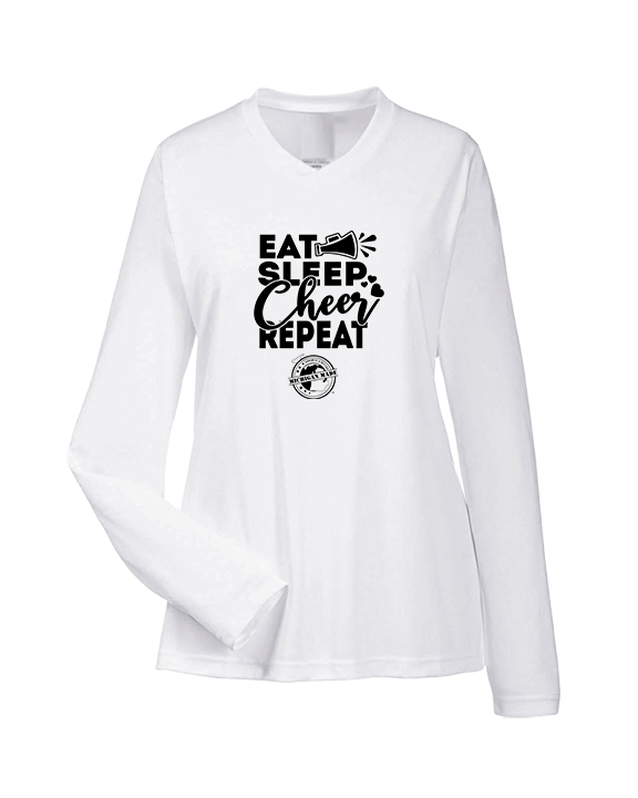 Michigan Made Advanced Athletics Cheer Eat Sleep Cheer - Womens Performance Long Sleeve