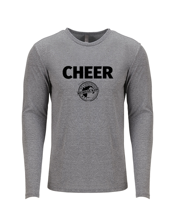 Michigan Made Advanced Athletics Logo Cheer - Tri Blend Long Sleeve