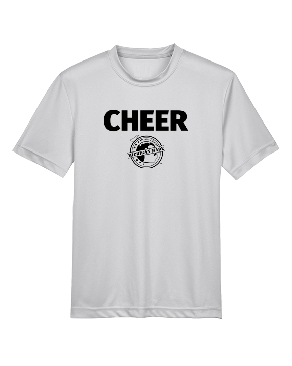 Michigan Made Advanced Athletics Logo Cheer - Youth Performance T-Shirt