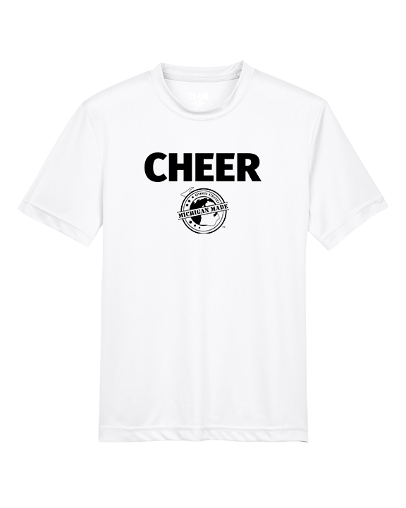 Michigan Made Advanced Athletics Logo Cheer - Youth Performance T-Shirt