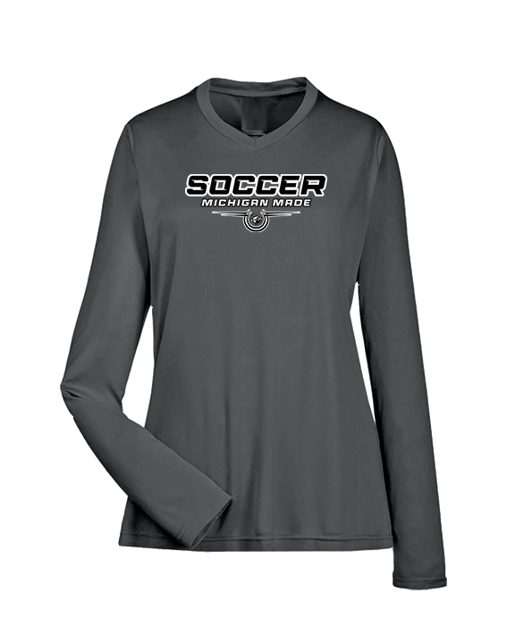 Michigan Made Advanced Athletics Soccer Design - Womens Performance Longsleeve