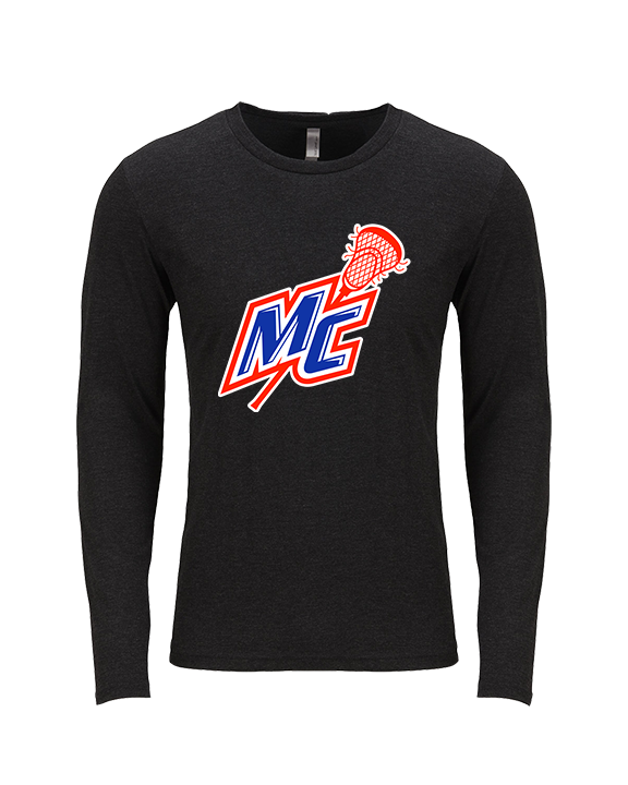 Middle Country Boys Lacrosse Logo - Tri - Blend Long Sleeve