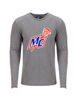 Middle Country Boys Lacrosse Logo - Tri - Blend Long Sleeve