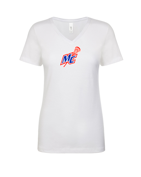 Middle Country Boys Lacrosse Logo - Womens V-Neck