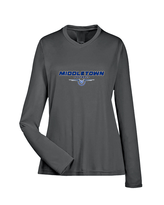 Middletown HS Football Design - Womens Performance Longsleeve