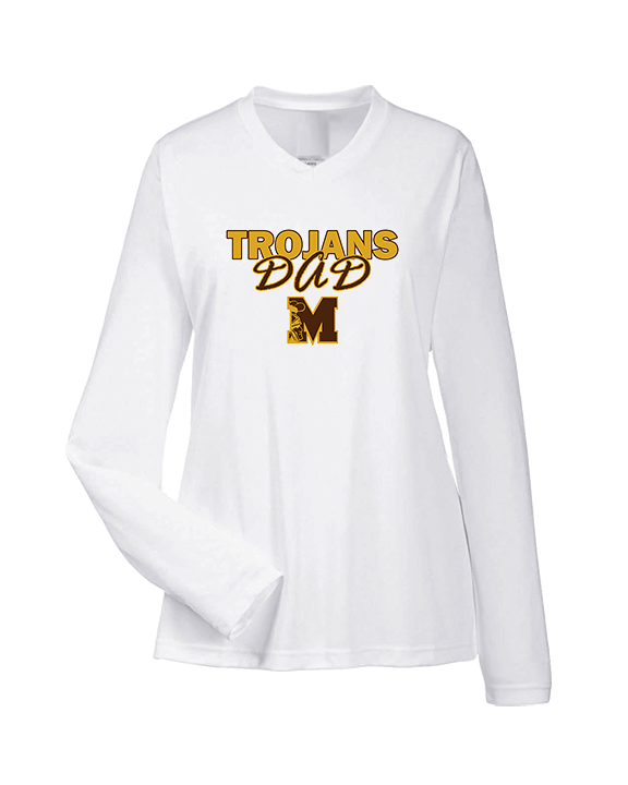 Mililani HS Football Dad - Womens Performance Longsleeve