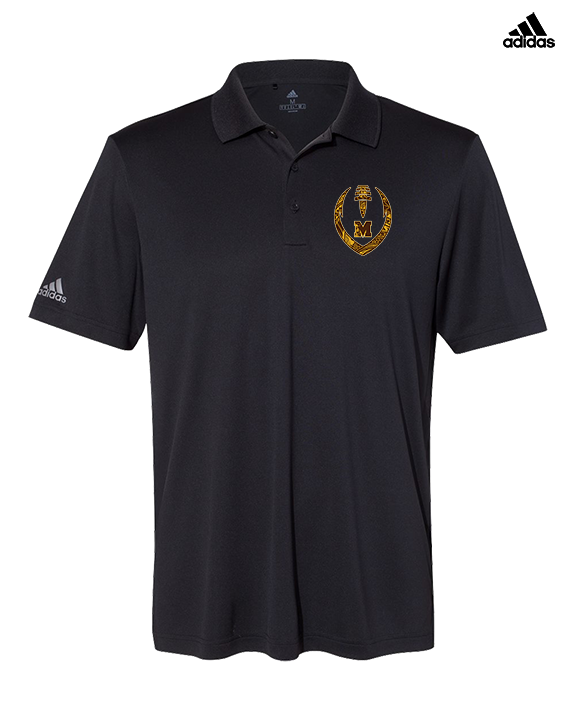 Mililani HS Football Full Football - Mens Adidas Polo