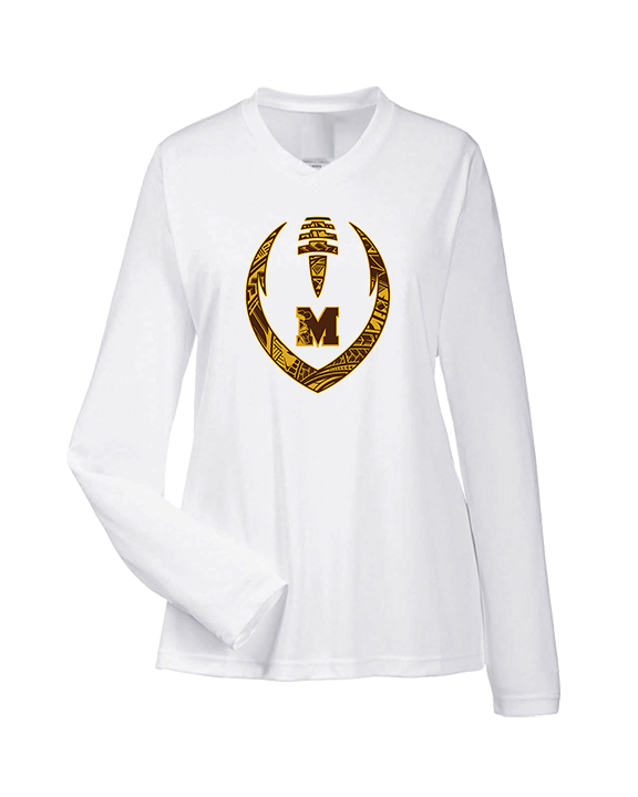 Mililani HS Football Full Football - Womens Performance Longsleeve