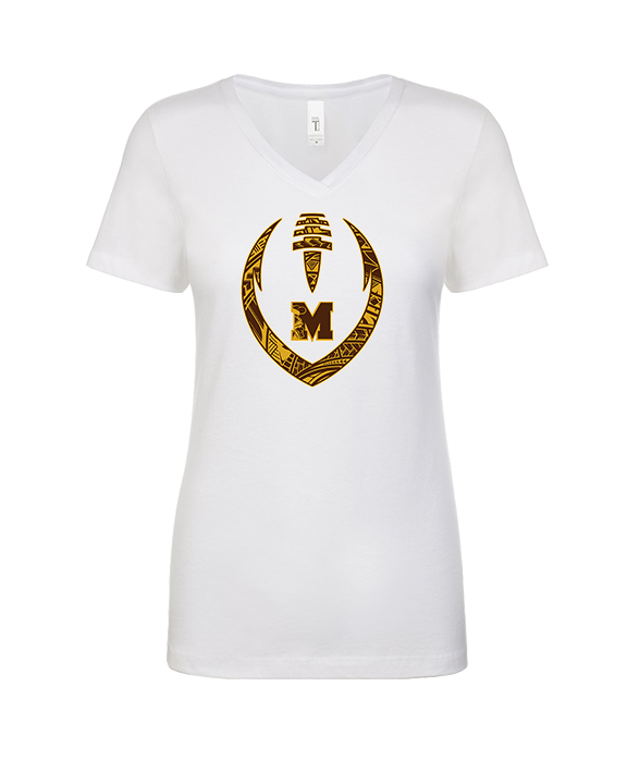 Mililani HS Football Full Football - Womens Vneck