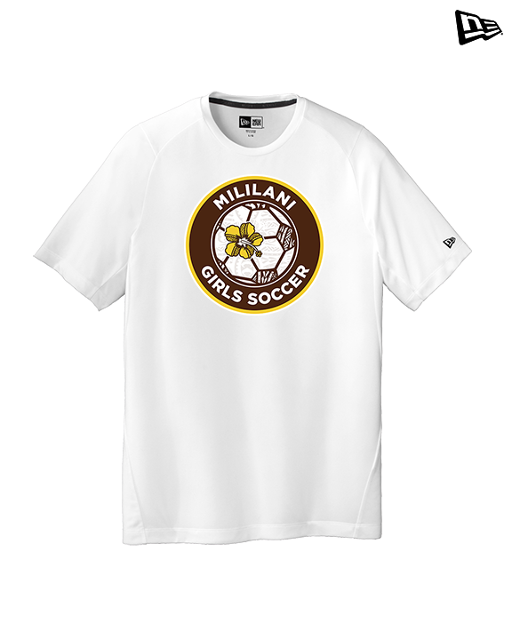 Mililani HS Girls Soccer Custom Soccer Ball 01 - New Era Performance Shirt