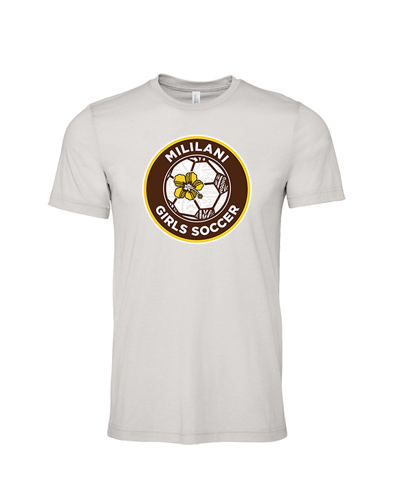 Mililani HS Girls Soccer Custom Soccer Ball 01 - Tri-Blend Shirt