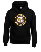 Mililani HS Girls Soccer Custom Soccer Ball 01 - Youth Hoodie