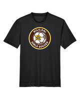 Mililani HS Girls Soccer Custom Soccer Ball 01 - Youth Performance Shirt