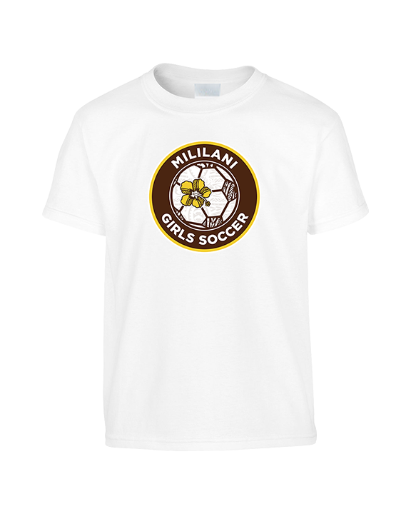 Mililani HS Girls Soccer Custom Soccer Ball 01 - Youth Shirt