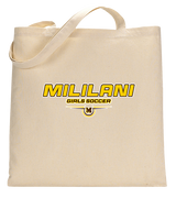 Mililani HS Girls Soccer Design - Tote