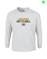 Milton HS Softball - Mens Basic Cotton Long Sleeve