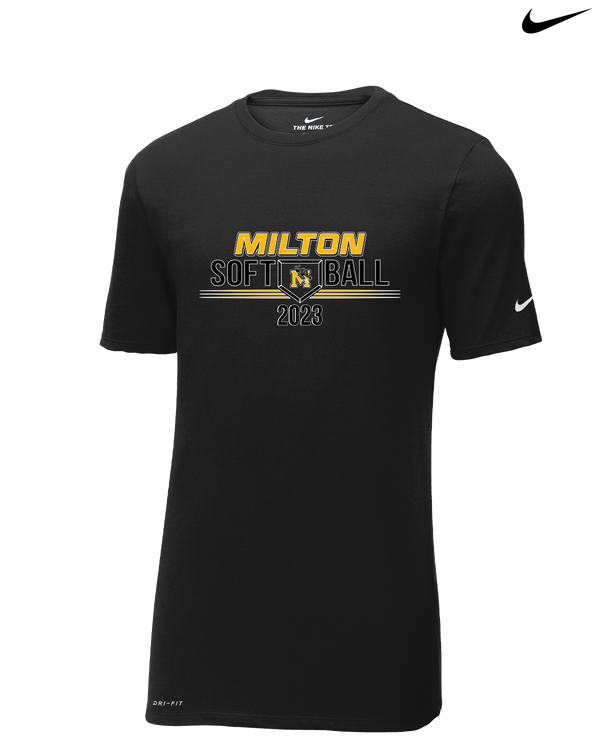 Milton HS Softball - Nike Cotton Poly Dri-Fit