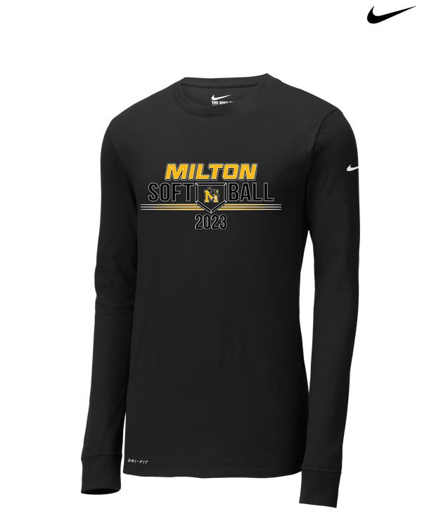 Milton HS Softball - Nike Dri-Fit Poly Long Sleeve