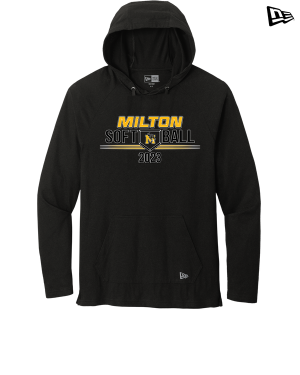 Milton HS Softball - New Era Tri Blend Hoodie