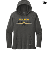 Milton HS Softball - New Era Tri Blend Hoodie