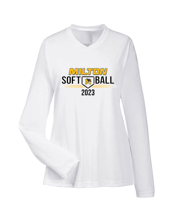 Milton HS Softball - Womens Performance Long Sleeve