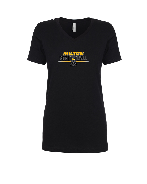 Milton HS Softball - Womens V-Neck