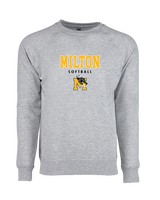 Milton HS Softball Block - Crewneck Sweatshirt