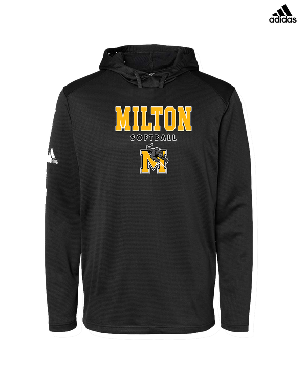 Milton HS Softball Block - Adidas Men's Hooded Sweatshirt