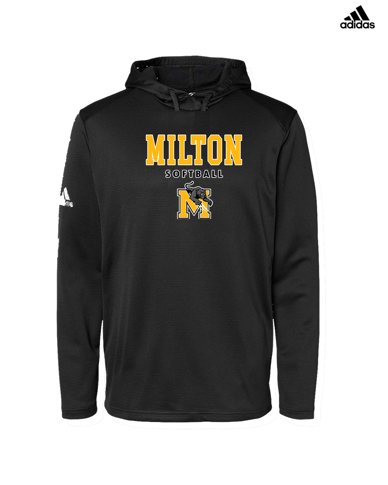 Milton HS Softball Block - Adidas Men's Hooded Sweatshirt