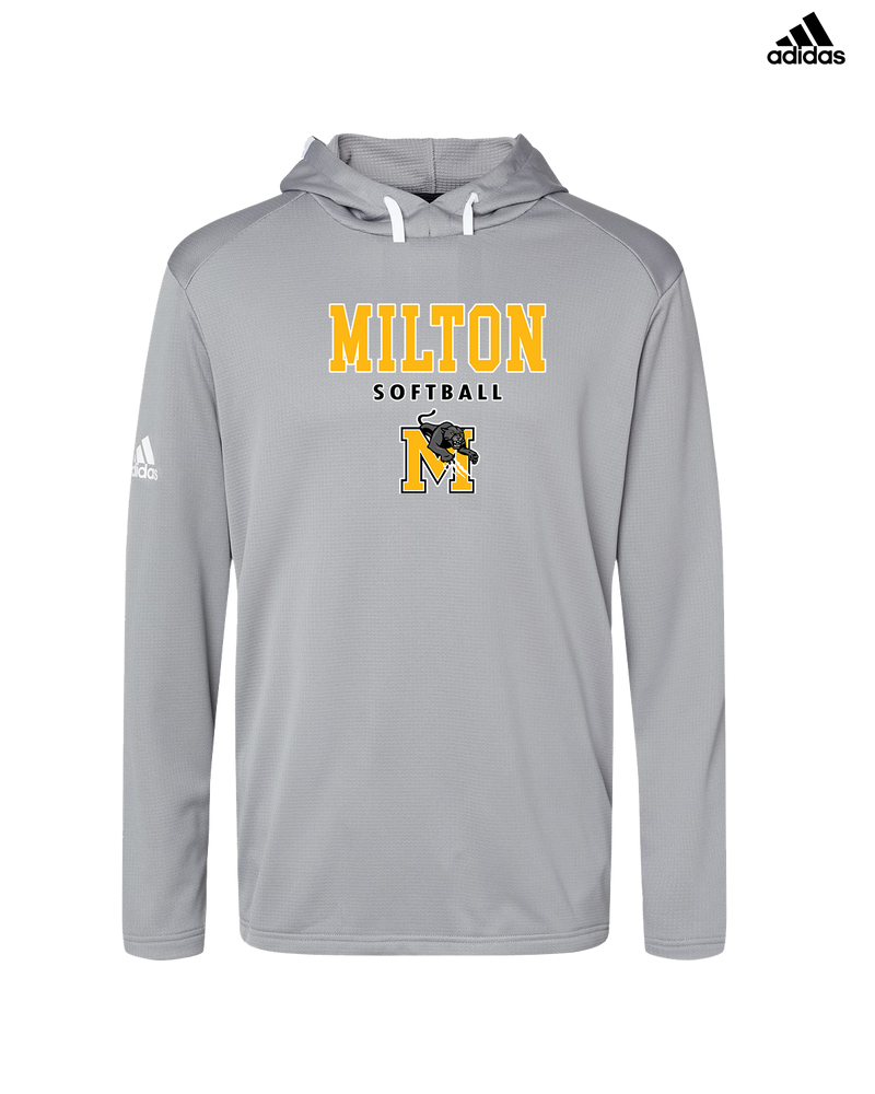 Milton HS Softball Block - Adidas Men's Hooded Sweatshirt