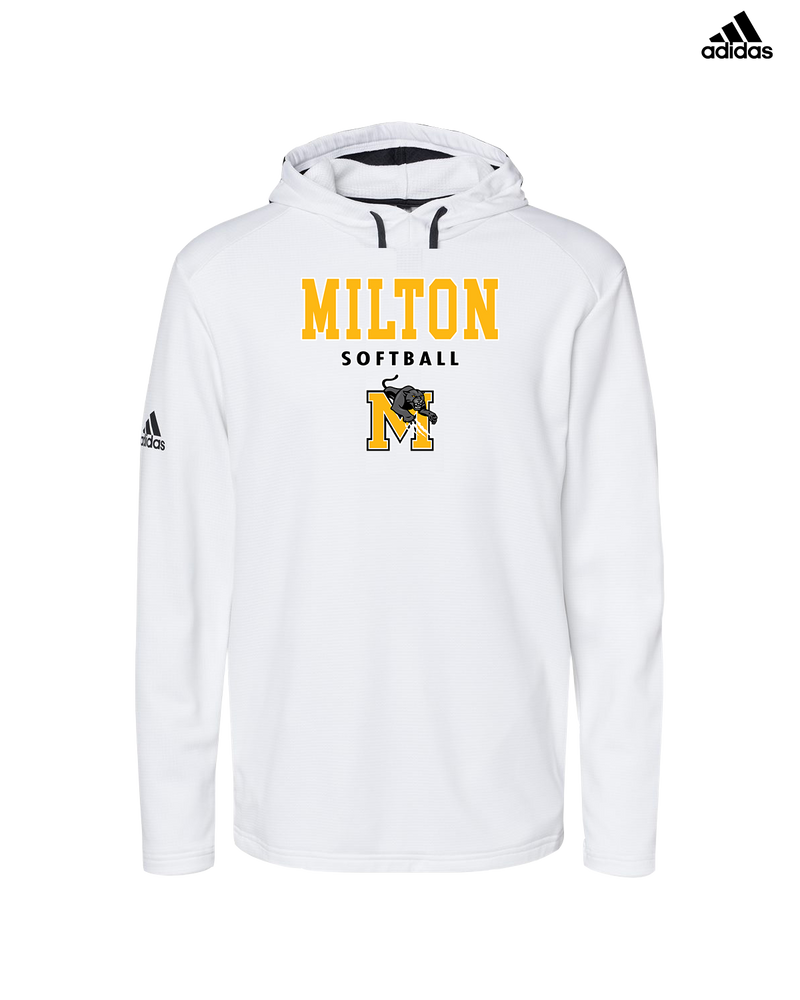 Milton HS Softball Block - Adidas Men's Hooded Sweatshirt